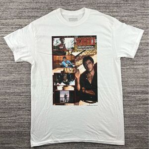 SCARFACE AMERICAN CLASSICS | Men’s 100% Cotton Tony Montana  White Shirt Size M